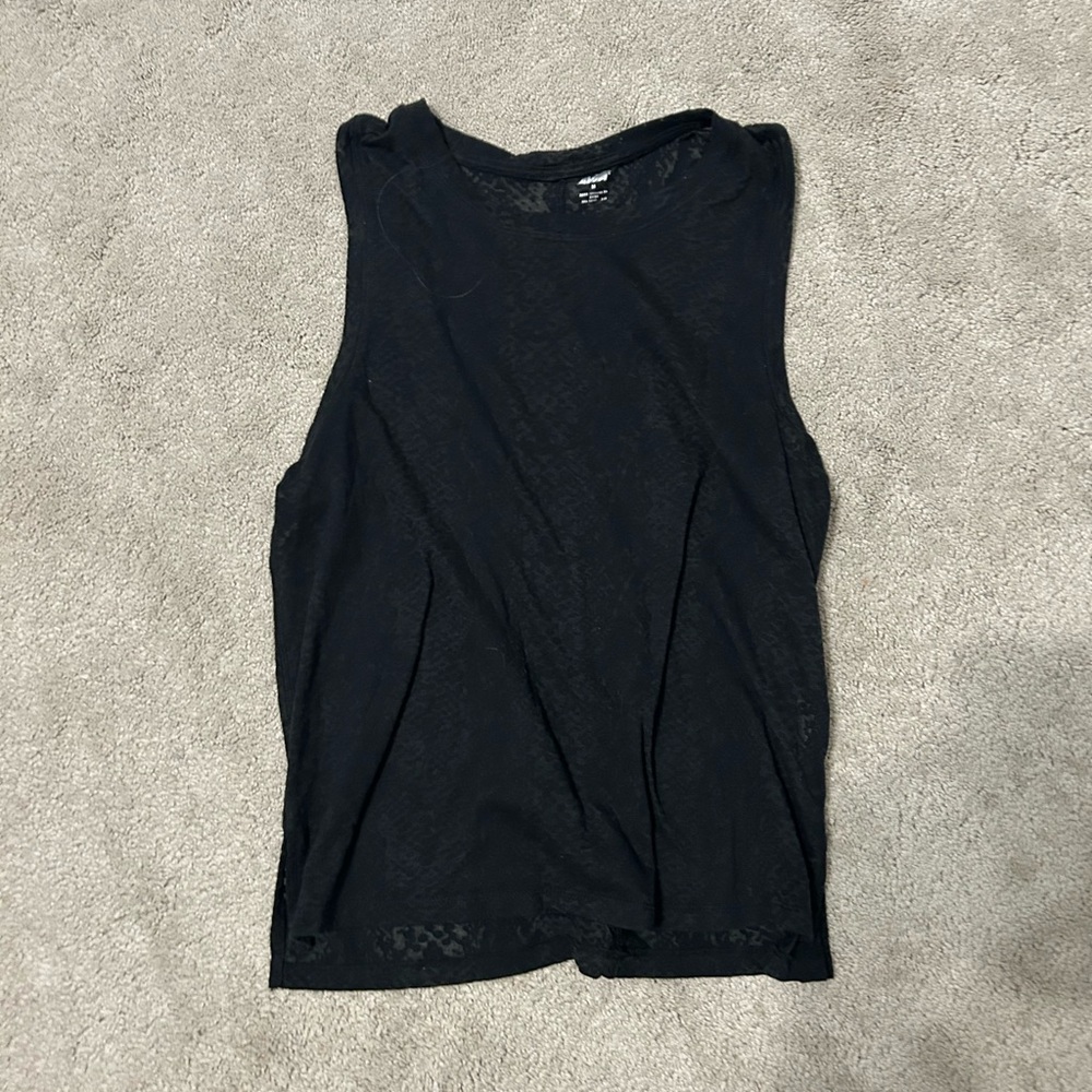 Sleeveless Black Top